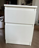 宜家（IKEA）KULLEN库伦储物柜两斗抽屉柜床头柜卧室柜子收纳柜置物柜 白色 实拍图