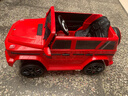 福儿宝奔驰授权大G儿童电动车玩具车可坐人四轮带遥控越野小孩宝宝送礼 四驱红+减震器+后备箱+皮座+软胎 实拍图
