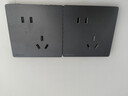 NVC雷士电工 开关插座 四开双控86型暗装墙壁开关面板 N25雾感灰 实拍图