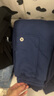 Q21儿童夹棉天丝卫裤男女童宝宝加绒保暖运动长裤子 藏青色 120 cm 实拍图