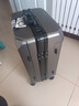 欧遥行李箱男铝框密码拉杆箱子韩版潮流大容量可登机女旅行皮箱次日达 深灰【黑框款-升级带充电口】 28英寸 -出国旅游超大容量行李箱 实拍图