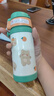迪乐贝尔儿童保温杯小学生不锈钢吸管水杯幼儿园便携水壶耐摔直饮喝水杯子 绿色 350ml （吸管盖+直饮盖） 实拍图