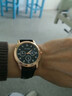 【网红爆款】商务腕表石英运动表休闲皮带男女手表 黑色【升级】 实拍图