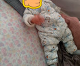 巴拉巴拉童装婴儿连体羽绒服轻薄羽绒服宝宝衣服冬装抱衣爬服男童女童 白蓝色调00318 90cm 实拍图