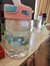 乐扣乐扣（LOCK&LOCK）儿童水杯吸管杯带锁扣tritan材质学生手拎户外运动杯子430ml粉色 实拍图