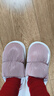 利达妮（TZLDN）全包跟棉拖鞋女秋冬季保暖毛绒防水防滑月子鞋厚底情侣棉鞋男外穿 杏仁粉【升级防滑】 36 -37(适合35-36码) 实拍图