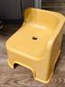 儿童塑料小凳子幼儿园靠背椅餐椅家用小板凳矮凳换鞋凳防摔洗澡凳 黄色 实拍图