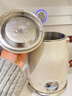 美的（Midea）艺术家电热水壶  烧水壶自动断电保温一体  1.6L大容量电热水壶 316L不锈钢恒温壶 精准控温 63-Q 实拍图