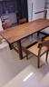 林氏家居橡木全实木餐桌复古中古风家用吃饭大板桌椅子全套CO1R 晒单实拍图