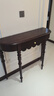 巢趣 美式复古实木半圆玄关桌玄关台小户型靠墙玄关柜玄关装饰桌收纳 伯克纳桌【黑胡桃色】全实木 实拍图