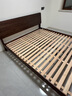 源氏木语实木双人床北美黑胡桃木家具低铺大板床1.8m京仓直送 实拍图