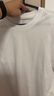 京东京造【10A抗菌】t恤男短袖t恤秋季女款白小T苏超打底衫 白色L 实拍图
