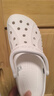 卡骆驰（CROCS）洞洞鞋贝雅男鞋女鞋轻便耐磨一脚蹬拖鞋休闲鞋|10126 白-100 39 (240mm) 实拍图