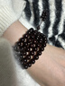 紫辰檀《千年树龄老料》满金星印度小叶紫檀手串男108颗佛珠项链女念珠 满金星紫檀手串108颗8mm男女款 实拍图