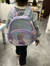 迪士尼（disney）幼儿园书包3-6岁轻便可爱高颜值小包透气抑菌女童背包爱莎公主紫 实拍图