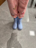 迪士尼儿童雨鞋女童中筒防滑雨靴冰雪公主小宝宝水鞋 P21014蓝色 230mm  实拍图