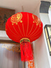 乐睦唯（L'AMAVO）2026新款大红灯笼阳台灯笼大门挂的春节灯笼室外免接线防水灯笼 80#【无线遥控款】适合商品房、小阳台 55cm 平安珠长杆圆福【无线遥控款】无需插电【一对装】 实拍图