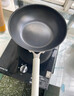 三禾微纳无涂层不粘炒锅不锈钢炒菜锅无油烟含钛锅具30cm雾月白配钢铲 实拍图