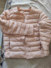 雪中飞羽绒内胆女轻薄羽绒服女短款新款内搭外穿修身 浅粉色 M (160) 实拍图