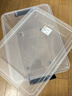 禧天龙塑料衣物收纳箱玩具整理箱55L 透明 1个装 带轮 实拍图