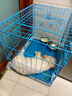 贝初众狗笼小中大型犬狗笼子猫笼带厕所加粗折叠宠物笼子柯基笼幼犬狗笼 蓝色加粗狗笼62*43*53【15斤内】 加固加粗 带厕所双开门 实拍图