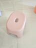 椅子奶油风家用小凳子加厚塑料凳可叠放耐用儿童凳学生寝室矮凳 樱花粉1个 实拍图