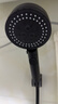 四季沐歌（MICOE）黑色增压淋浴花洒喷头套装 浴室淋浴头花洒手持花洒三件套HS125 实拍图