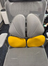 诺泰人体工学靠垫办公室护腰靠背垫靠垫久坐腰垫座椅腰靠送礼K09 活力黄色（pu皮） 实拍图