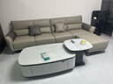 全友家居 家用客厅沙发四人位现代简约实木框架直排式一字科技布沙发 实拍图