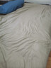 南极人（Nanjiren）纯色磨毛被套150x200cm单双人被罩200x230cm学生被套单件被褥全套 蓝色+驼色【亲肤透气可裸睡】 180*220cm单被套 实拍图