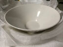 新款家用7英寸斗笠面碗釉下彩拉面碗高级感陶瓷吃面碗 纯白 7英寸 1个 斗笠碗 实拍图