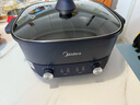 美的（Midea）电火锅 鸳鸯锅 电煮锅 家用6L大容量6分钟双控速沸多功能2000W大功率加深锅体一体式火锅专用锅 6L 【鸳鸯锅+6分钟速沸式+分区控温】 实拍图