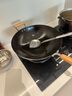 苏泊尔（SUPOR）炒锅有钛铁不粘无涂层炒菜锅精铁锤纹老式厨房铁锅燃气电磁炉通用 适合4-7人【免开锅】 36cm 实拍图