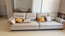 源氏木语布艺沙发简约现代客厅实木沙发小户型转角布沙发【沙砾白四人位】 实拍图