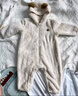 巴拉巴拉婴儿连体衣秋冬装宝宝外出抱衣爬服2025保暖绒感萌趣209425120201 实拍图