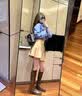 狄德拉全牛皮粗跟长筒靴女2026秋冬加绒真皮复古显瘦高筒靴不过膝骑士靴 棕色 单里(里外全皮) 37 (235mm) 晒单实拍图