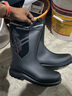 大嘴猴（paul frank）男士雨鞋中筒水鞋防水防滑外卖骑手专用厚底耐磨胶鞋黑45偏大一码 实拍图