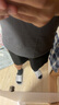 京东京造【已售300w件】短袖t恤男衣服秋季男士打底外穿 深灰色 2XL 实拍图