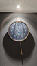 康巴丝（Compas）挂钟客厅 欧式摆钟创意时钟 卧室石英钟表挂墙 C3245 蓝色 36cm 实拍图
