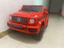 福儿宝奔驰授权大G儿童电动车玩具车可坐人四轮带遥控越野小孩宝宝送礼 四驱黑+减震器+后备箱+皮座+软胎 实拍图