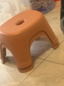 椅子奶油风家用小凳子加厚塑料凳可叠放耐用儿童凳学生寝室矮凳 樱花粉2个 实拍图