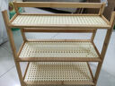 藤编中古风收纳桌面置物架宿舍办公厨房杯架整理收纳展示架多肉 【原色款】三层26CM长 实拍图