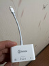 毕亚兹 苹果手机转接头iPhone外接U盘USB3.0机械/移动硬盘转换器Type-c/iPad平板键盘鼠标相机OTG连接线 实拍图