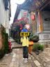 骆驼（CAMEL）三防冲锋衣户外登山服防风防水防污三合一运动外套 AD22263513X，月影黄，女（偏修身） XL 实拍图