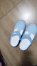 华美健步洞洞鞋女防滑包头凉拖鞋海边沙滩鞋柔软果冻鞋HM2136浅粉37 实拍图
