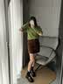 ZHR袜靴女冬季加绒英伦风乐福鞋女粗跟小个子短靴女 AH579A 黑色 37  实拍图