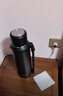 苏泊尔（SUPOR）保温壶大容量不锈钢72小时暖水壶热水瓶户外旅行壶便携车载杯子 儒雅黑1.5L【304不锈钢+茶滤+背带】 实拍图