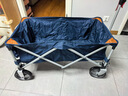 京东京造 聚拢型户外露营车折叠小推车营地车野餐摆摊双刹240斤承重远山蓝 实拍图