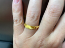 周大福满天星蛇肚开口戒黄金戒指(工费120) 约2.95g EOF187 实拍图