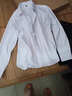 南极人衬衫男纯色长袖商务衬衫男士棉质舒适衬衣外套修身西装白衬衫男XL 实拍图
